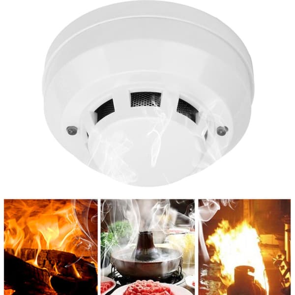 Kablet røgalarm sensor med LED-indikator til hjemme- og kommerciel brug, 9-24V