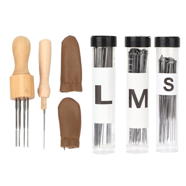 Practical Wool Felt Tool Kit with Wooden Handle for Delicate Production