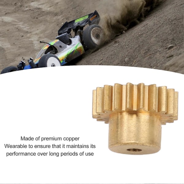 RC Motor Gear 20T M0.6 Kobber RC Motor Pinion Sæt til 1/12 1/16 RC Biler til 370 380 390 Motorer 3 stk