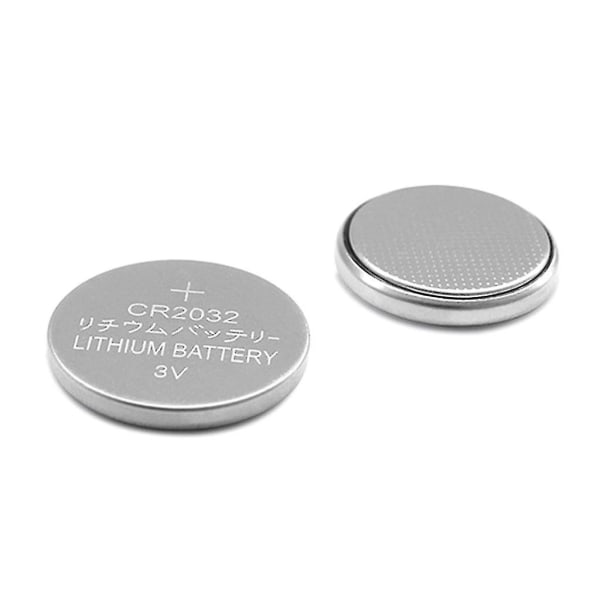 Cr2032 batteri 3v litium 5 pack hög kapacitet Cr2032 knappcell för tuners