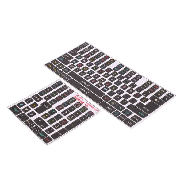 PVC Keyboard Stickers - Decorative Keyboard for Desktop Computer with 84-108 Keys