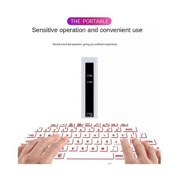 Laserprojeksjon Virtuelt Tastatur Bluetooth Laserprojeksjon Stemmesending Bluetooth Høyttaler Mous
