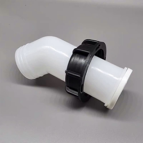 2 stk. Vanntankadapter, Vanntankventil, IBC Dreneringstankadapter 60 MM (Hvit)