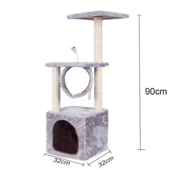 Kissapuu / Raapimispuu / Raapimistolppa kissoille - 90 cm