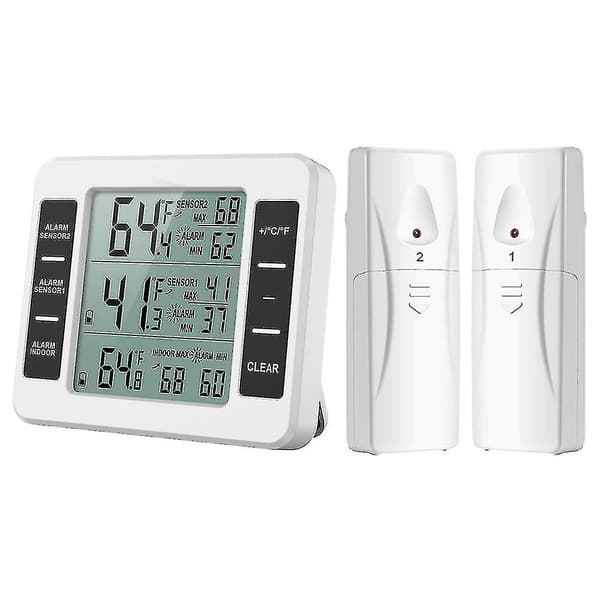 Opgraderet version køleskabs termometer trådløs digital fryser