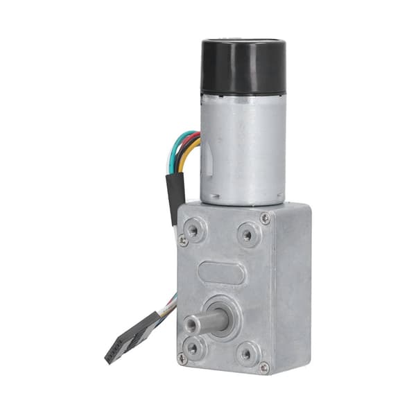 Encoder Geared Motor - JGY-370, Full Metal Worm Gear, Self-locking, Single Shaft, DC 24V, 10 RPM