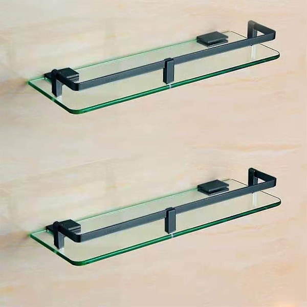 2 stycken glasklämmor 8-10mm aluminiumstål glashållare glasklämma justerbar glasstöd platt bakre anslutning för balustrader badrum trappa fönster
