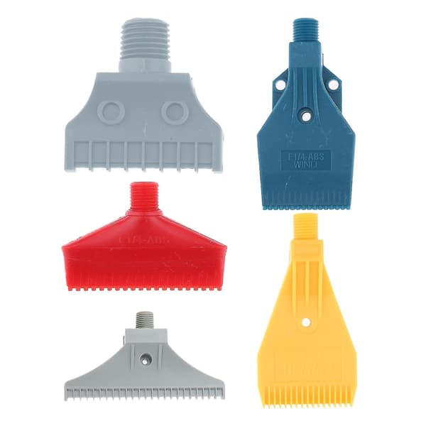 5x Abs Multi Blow Flat Fan Munstycke Luftblåsmunstycke Luft Vind 1/4'' Bspt Plast