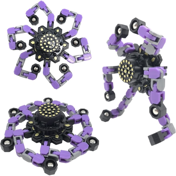 Fidget Spinners 4-pakks Deformasjon Fidgets Spinner Spinners Fidget Leke Barne- og Bursdagsgave Fidgets Leke For Barn Gutter Jenter