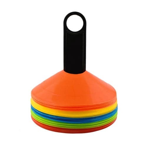 Training Cones 50-pack 20 cm with Holder and Bag, 5 Colors