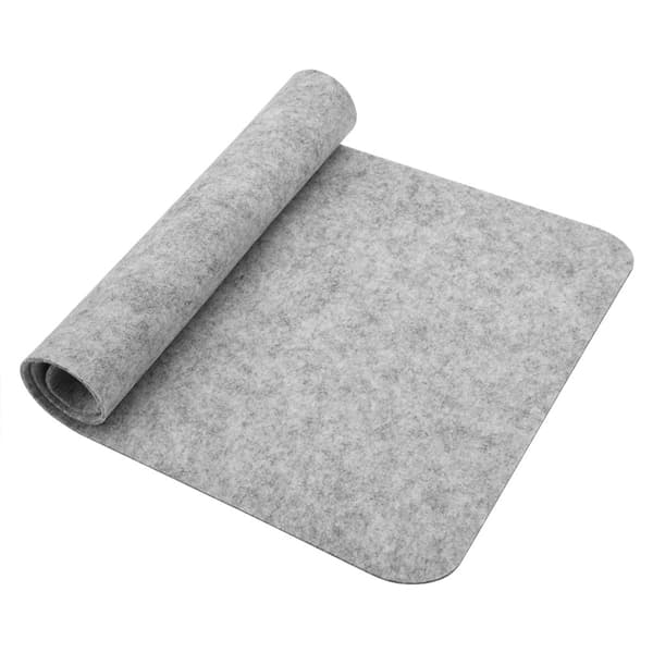 Antistatisk Lysegrå Polyester Skrivebordsmusemåtte - 68x33cm, Perfekt til Kontorbord, Laptopmåtte, Computer PC-måtter