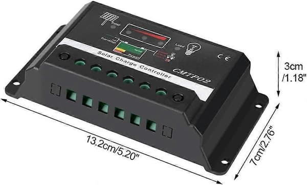 30A 12V/24V Intelligent Solar Charge Controller Solpanel Controller Batteri Regulator