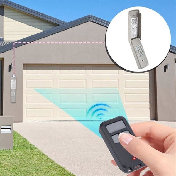 Garageportåbner Keypad med 2 stk. 890MAX Garageportåbner Fjernbetjeninger til Åbnere Keypad