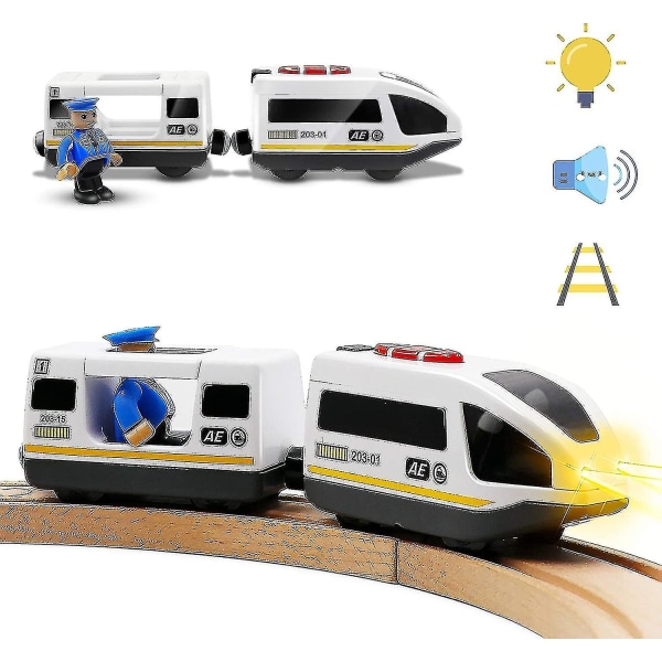 Batteridrivet tåg (magnetisk anslutning) - Kraftfullt motorhöghastighetståg - kompatibelt med Brio, Th
