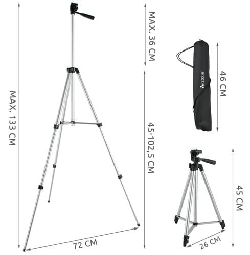 Phone Tripod - Mobile Tripod, Camera Tripod, Selfie Stick