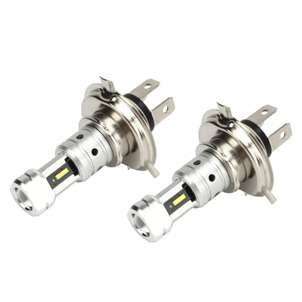 2pcs 100W H4 LED Motorcycle Headlight Bulb 360 Degree Super Bright CSP Chip Energy Saving Replacement for Suzuki White Light 6000K