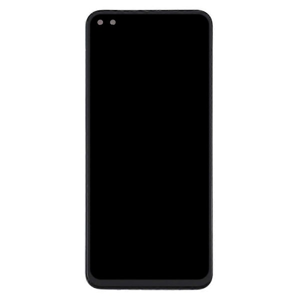 OPPO A92s/Reno4 Z 5G Luokka B LCD-näyttö ja kosketuspaneeli kokonaisuus + kehysosa (ilman logoa)