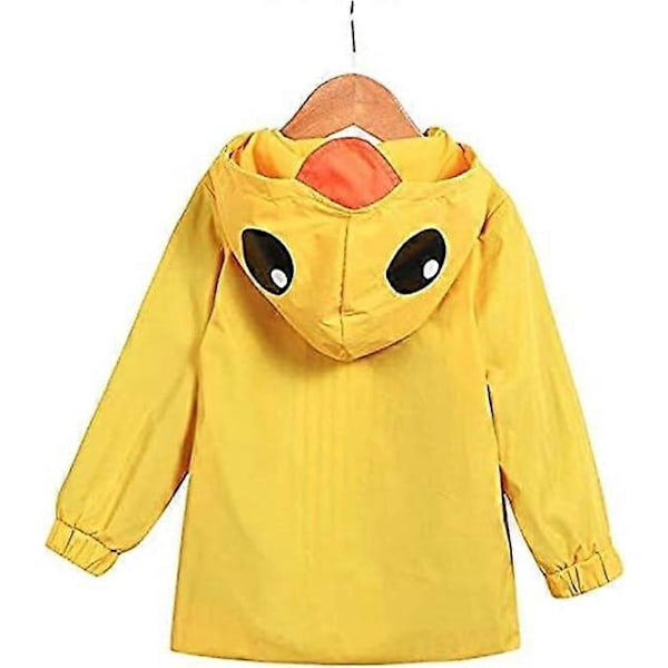 Toddler Baby Pojke Flicka Anka Regnrock Söt Tecknad Gul Regnrock (100cm)