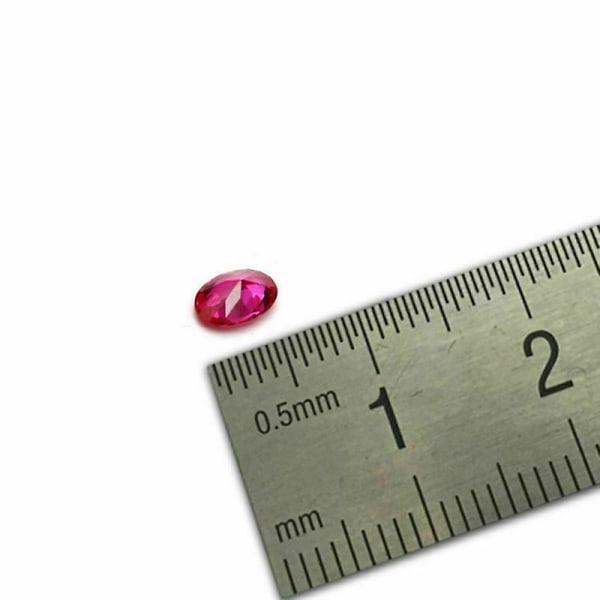 4x6mm Vacker Oval Rik Röd Rubin Moçambique Lös Ädelsten Ädelsten Smycken