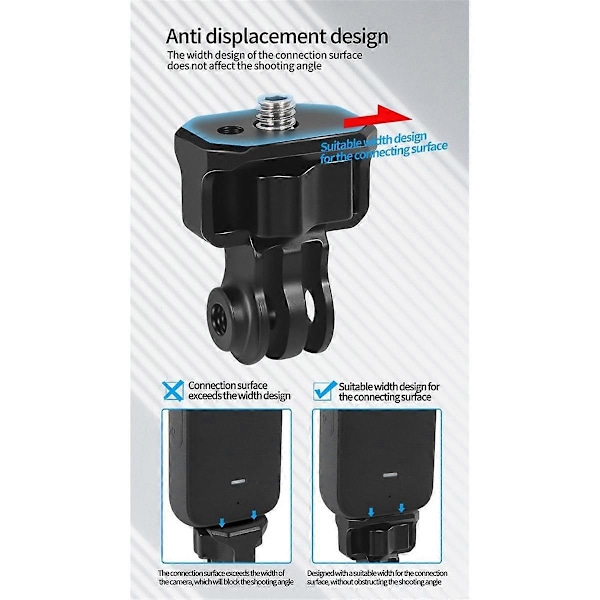 For Oppgradert 2Rd Tre-Kort til 1/4 Adapter Alai Posisjonering Demontering Fikset Monteringsbase, A