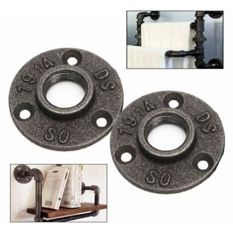 3/4\" 3-hullers formbart gevind gulvflange jernrør fittings vægmontering