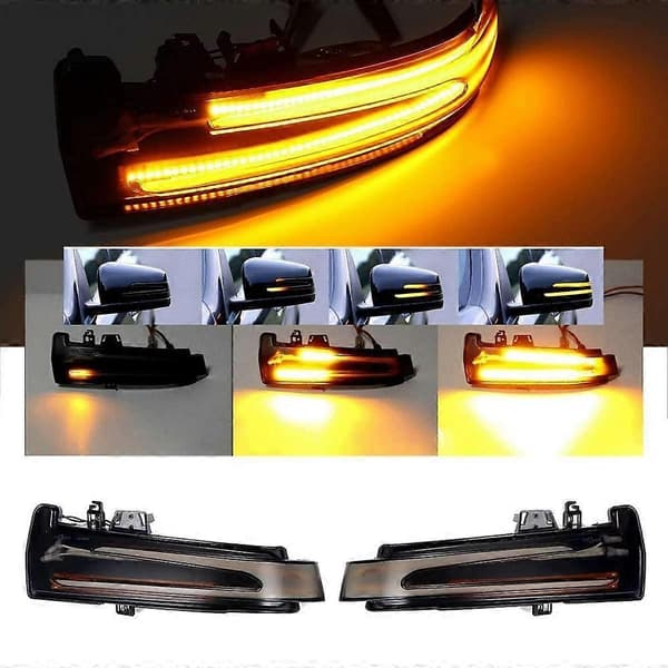 Bil Bakspejl LED Dynamisk Blinklys Indikator Blinker til - S C E GLA W176 W246 W204