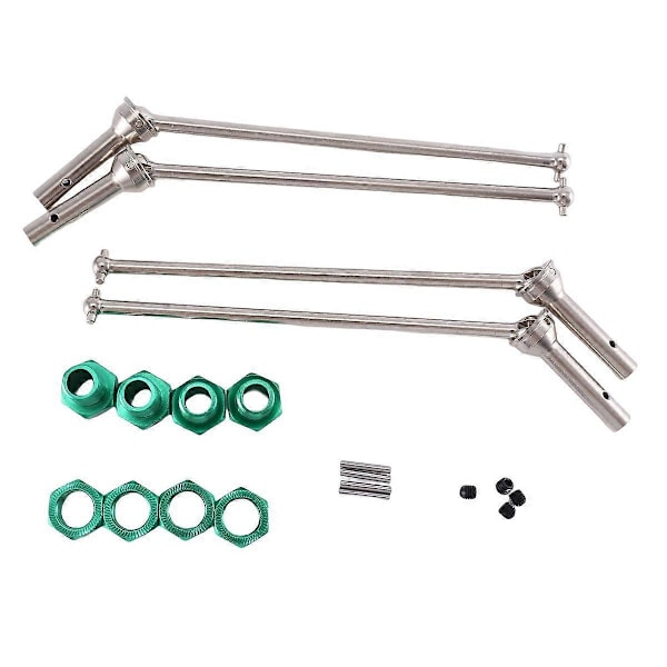 4 st Metall Främre och Bakre Drivaxel CVD med Förlängd Hjul Hex för 1/10 Arrma Kraton Outcast Upg