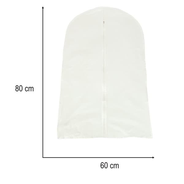 Transparent polyesterplaggskydd 80x60 cm med tryckknapp