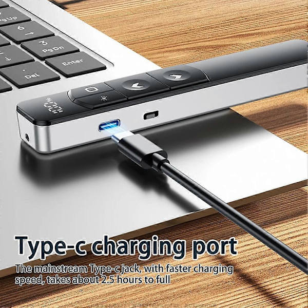 2,4 GHz Langaton Esittelijä Kaukosäädin PPT Sivun Kääntäjä USB Infrapunainen Esittelijä Kynä Projektorille Powerpoint-Dia