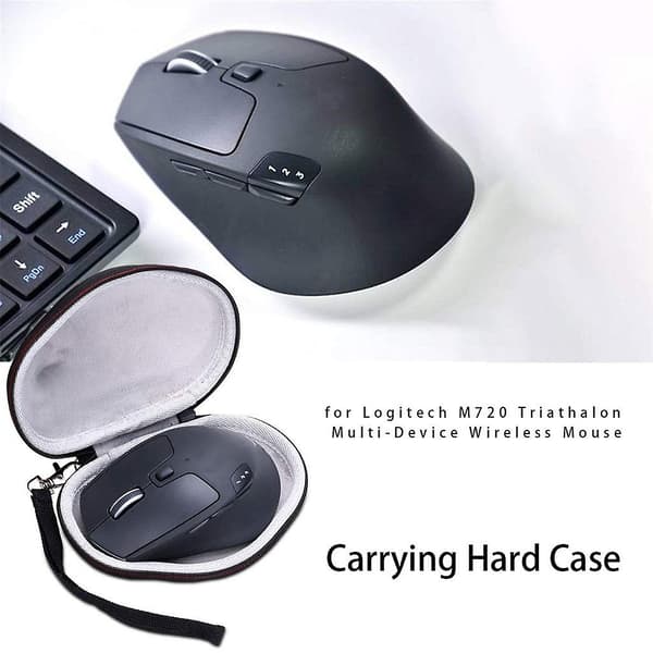 Hard Carry Case Bag for Logitech M720 M705 Triathalon Multi-Device Trådløs Mus