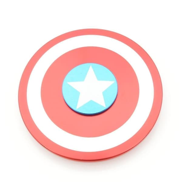 Svart Captain America Fidget Spinner