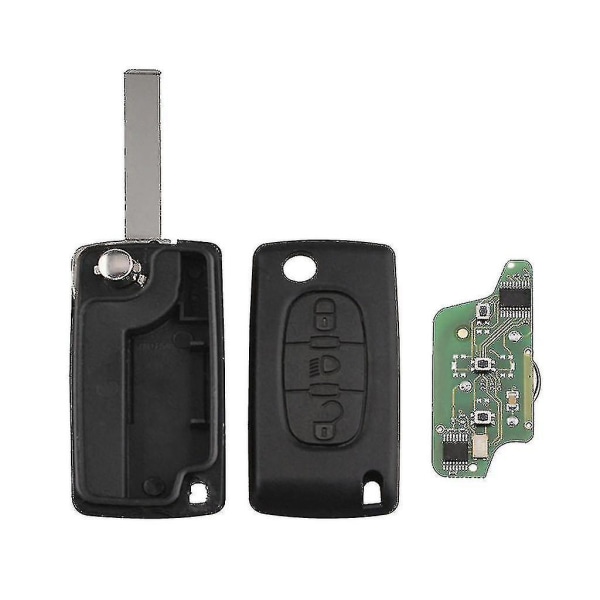 Fjärrkontroll till bilnyckel 433mhz Id46 Chip Pcf7941 Hu83 Blade för Citroen C3 C2 C5