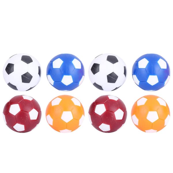 Fargerike Mini Bordfotballer - Sett med 8, 36 mm