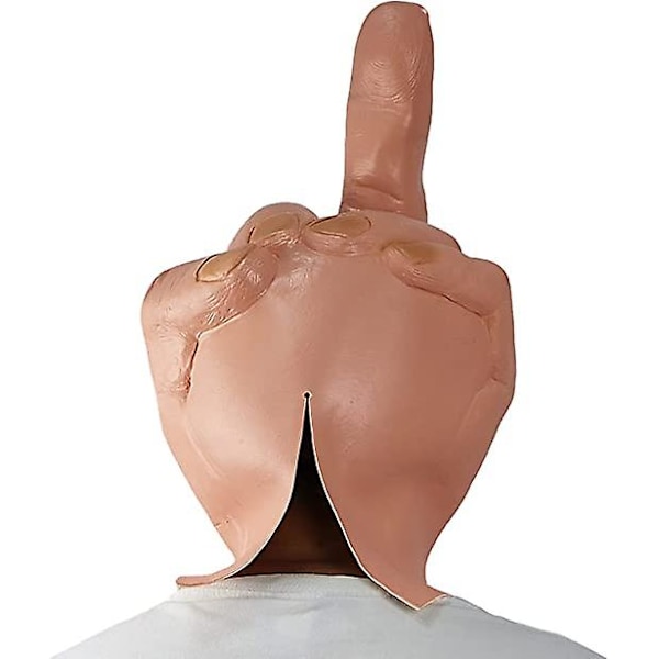 Läskig Fingermask, Nyhet, Mellanfinger, Partymask, Halloweenkostym, Latexmask