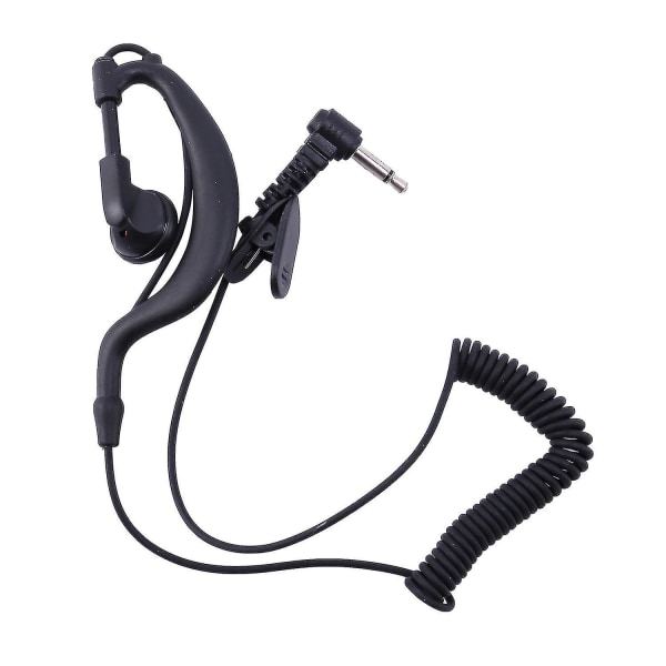 Ørehake Hodetelefon 3.5mm G-Formet Jack Lytt Bare Øretelefon Headset For Kenwood Radio Høytaler Mic For