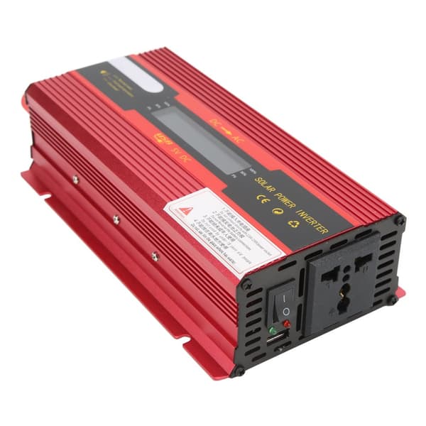 Powerful Car Inverter with LCD Display - 12V/24V to 220V, Universal Socket and USB Charging Port
