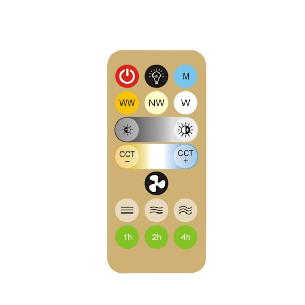 IR-fjärrkontroll för E27 110v 220v takfläkt med LED-lampor