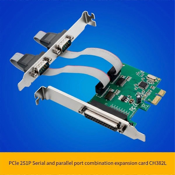 Expansionskort ST36 PCIe X1 CH382L 2S1P Industriell RS232+LTP1 Skriv Multifunktionell Bekväm Expans