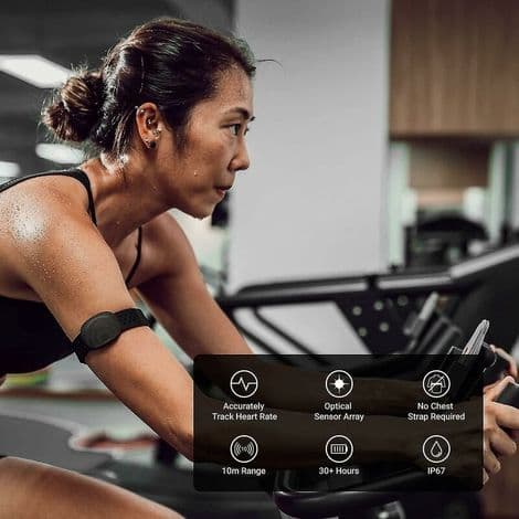 Pulsmåler-armbånd med Bluetooth og Ant+, vandtæt optisk pulssensor