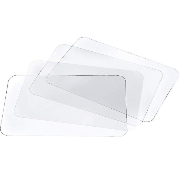 Transparent bordstablett Tvättbar bordstablett för värmebeständigt halkfritt kök bordstablett (4 st)