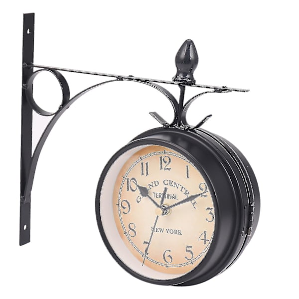 Europæisk dobbeltsidet vægur Classic Clocks Monokrom A