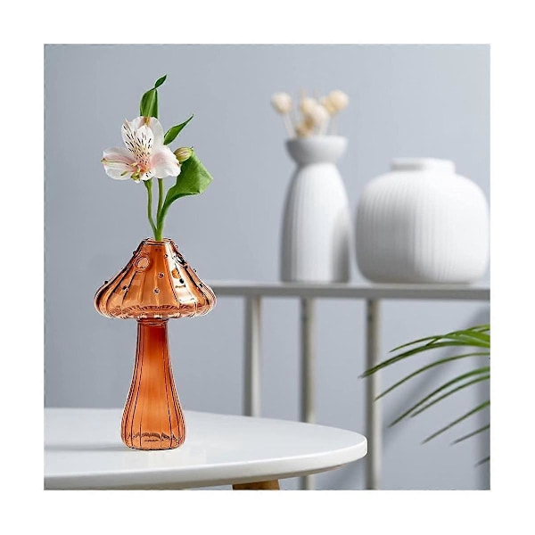 Hydroponiska Plantvaser, Nordisk Stil Svamp Glas Knoppvaser Svamp Blomvaser Kontor Vardagsrum R