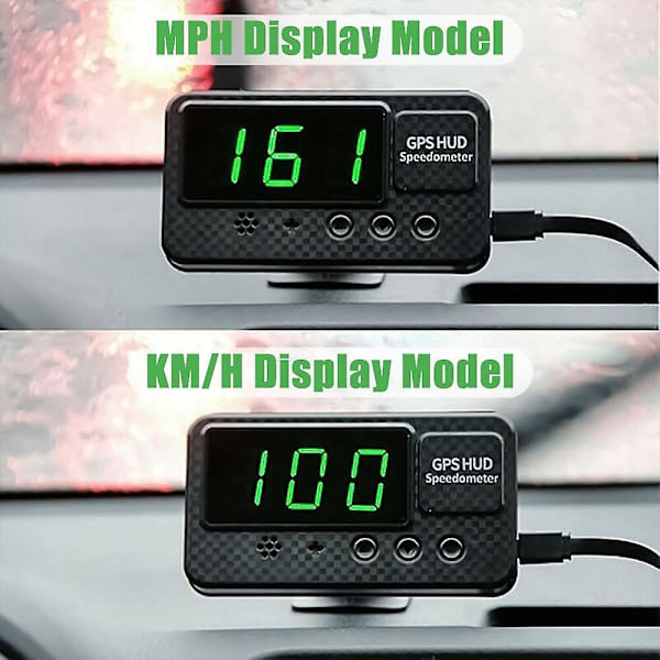 Digital GPS Speedo Speed HUD Head Up Display Hastighetsmätare Universal KMH MPH
