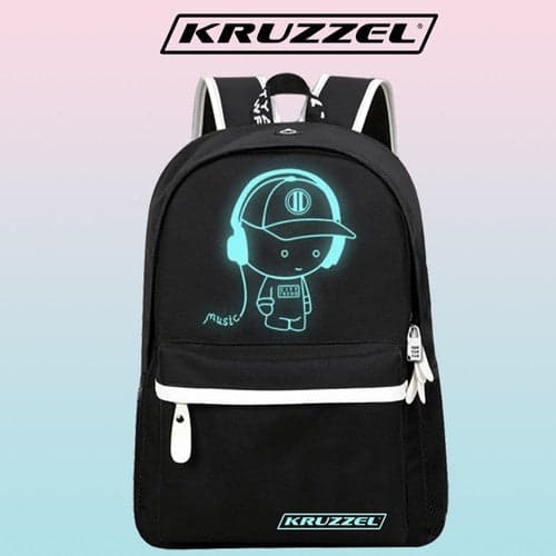 Reflective Backpack 19L Water-Resistant with USB Port + Pencil Case