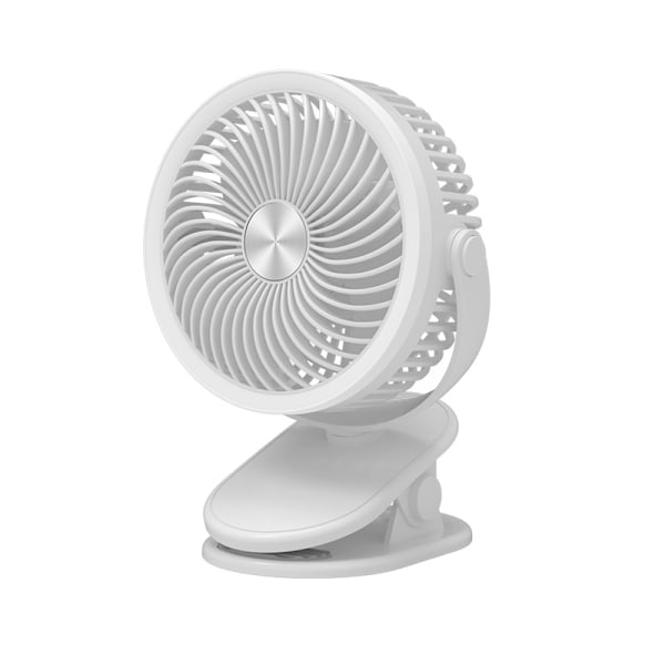 Kannettava tuuletin, monipuolinen tuuletin, henkilökohtainen pöytätuuletin, USB ladattava tuuletin LED-valolla, klipsituuletin - VÄRI: D