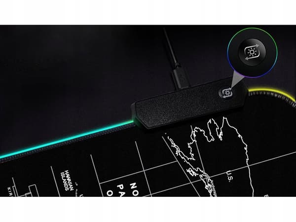 Pelihiirimatto LED-valolla – 90 x 40 cm