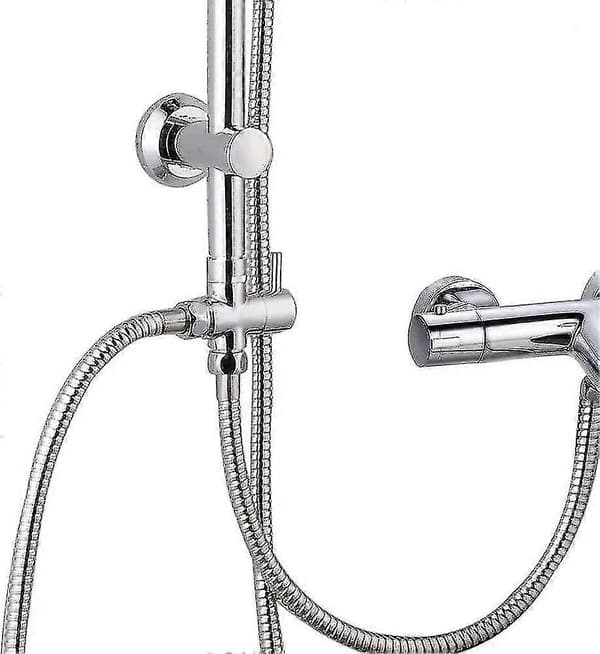 3-vejs omskifterventilhane-adapter G1/2 tommer - brusebad T-adapter, messingafleder til hane til håndbruser