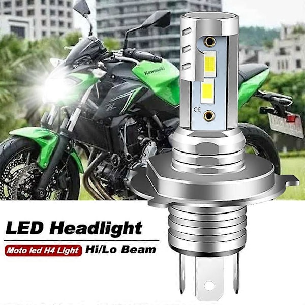 1st Motorcykel H4 H1S 9003 LED Strålkastare Hi/Lo Lampor 4800LM 6000K Vit CANbus för Kawasaki Z650 / Vulcan S 650/ VersyX300