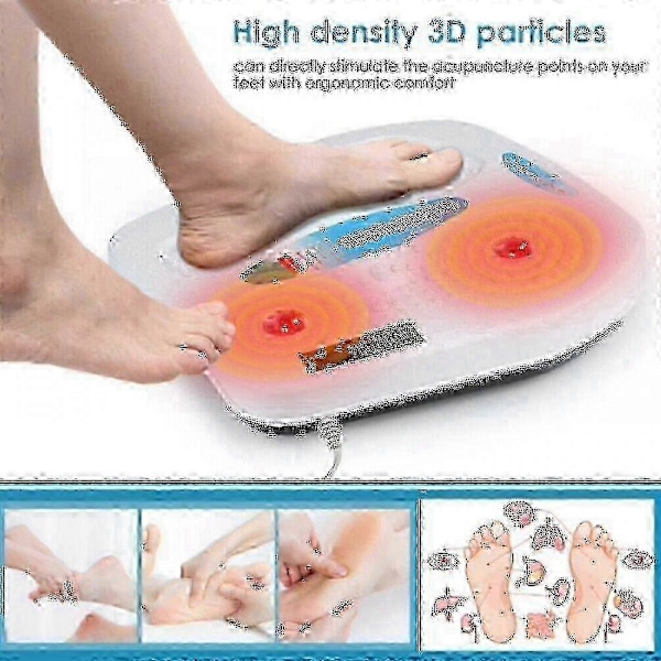 Fot Ben Vibration Blodcirkulationsförbättrare Fotmassageapparat Med Värme 9 Lägen
