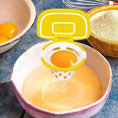 Äggvite Separator Basketbollram Äggseparator Rolig Köksgadget Manuell